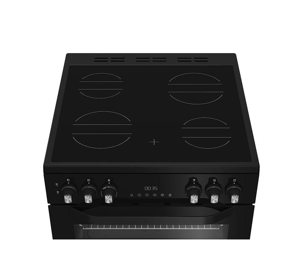 Cocina eléctrica vitrocerámica HOTPOINT Multiflow HTE6VDCB1 de 60 cm - Negra