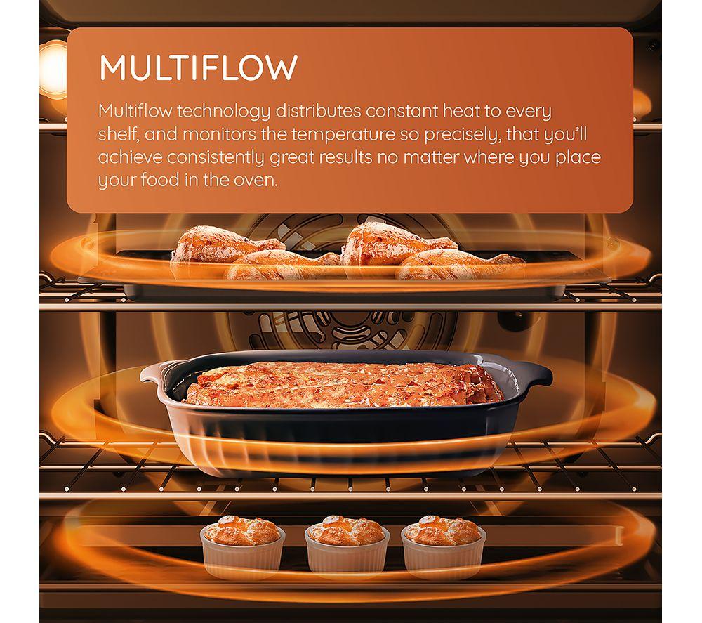 Cocina eléctrica de cerámica HOTPOINT Multiflow HTE6VDCW de 60 cm - Blanca