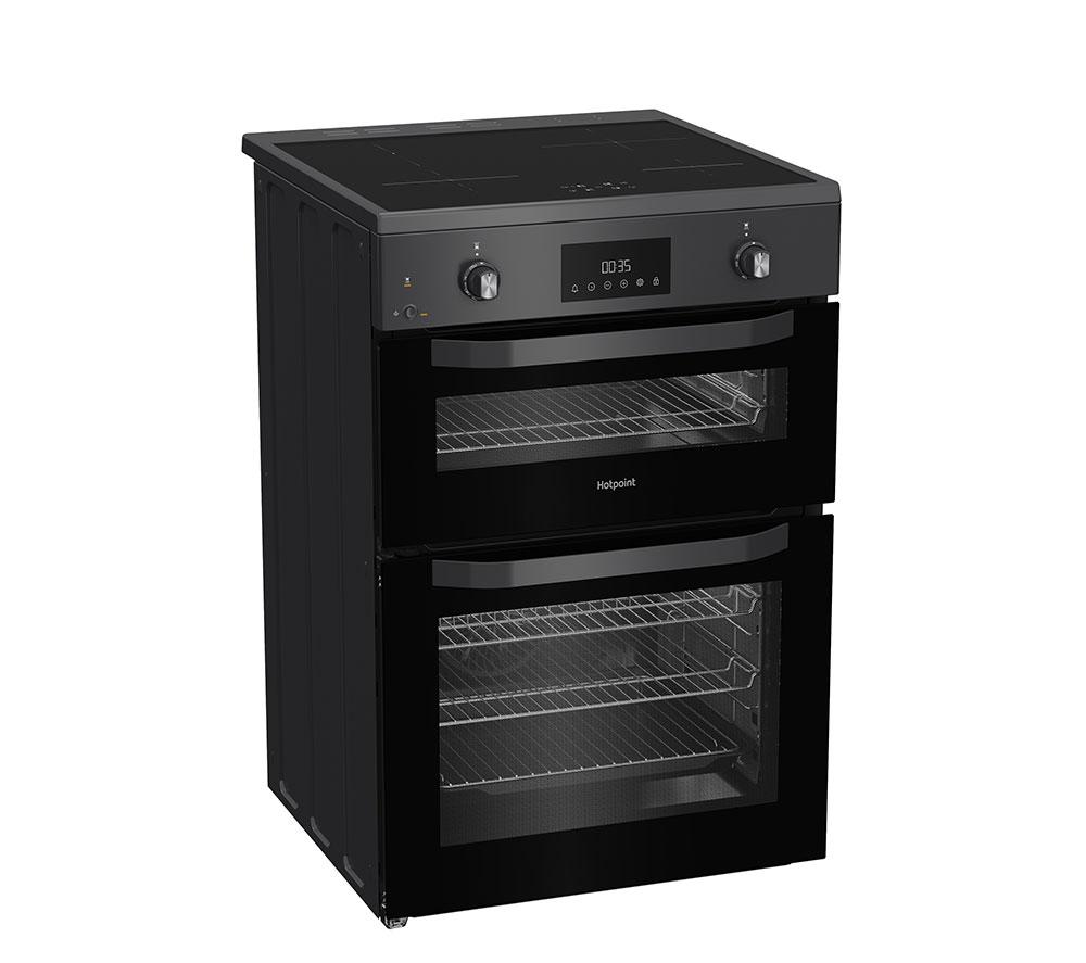 HOTPOINT Multiflow HDE6IDC2SA 60 cm Elektro-Induktionsherd - Anthrazit