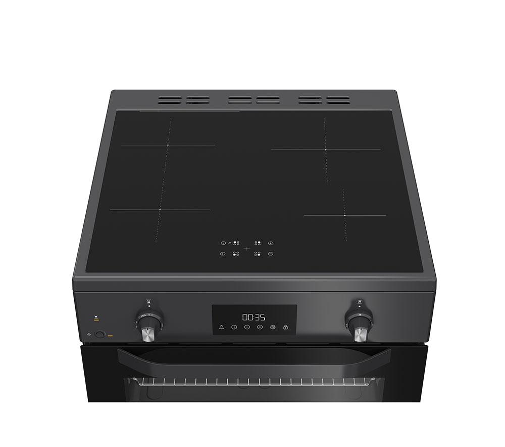 HOTPOINT Multiflow HDE6IDC2SA 60 cm Elektro-Induktionsherd - Anthrazit