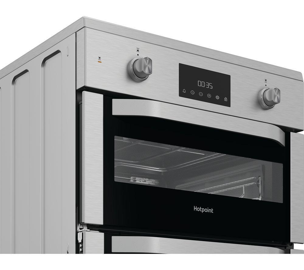 HOTPOINT Multiflow HDE6IDC2X Cocina de inducción eléctrica de 60 cm - Acero inoxidable