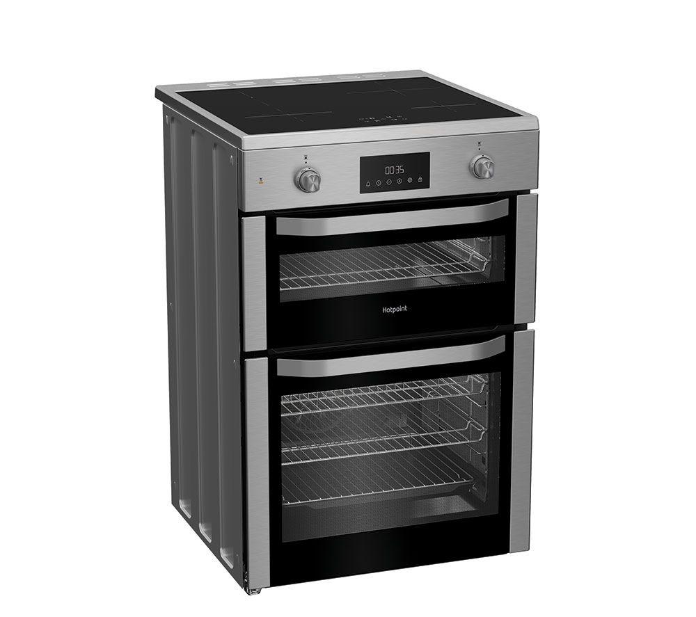 HOTPOINT Multiflow HDE6IDC2X Cocina de inducción eléctrica de 60 cm - Acero inoxidable