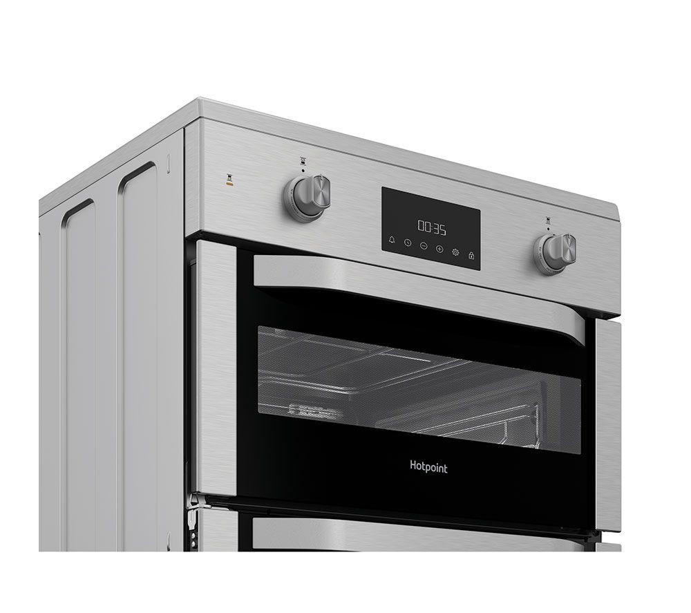 HOTPOINT Multiflow HDE6IDC2X Cocina de inducción eléctrica de 60 cm - Acero inoxidable