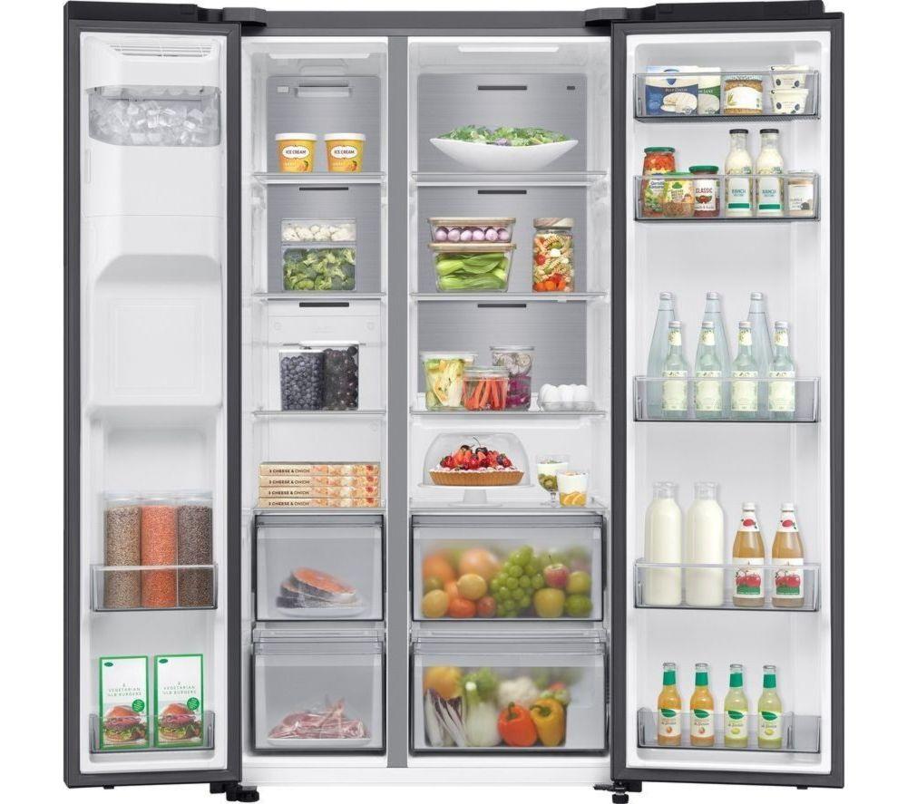 SAMSUNG Series 6 SpaceMax RS70F64KEFEU American-Style Smart Fridge Freezer - Black