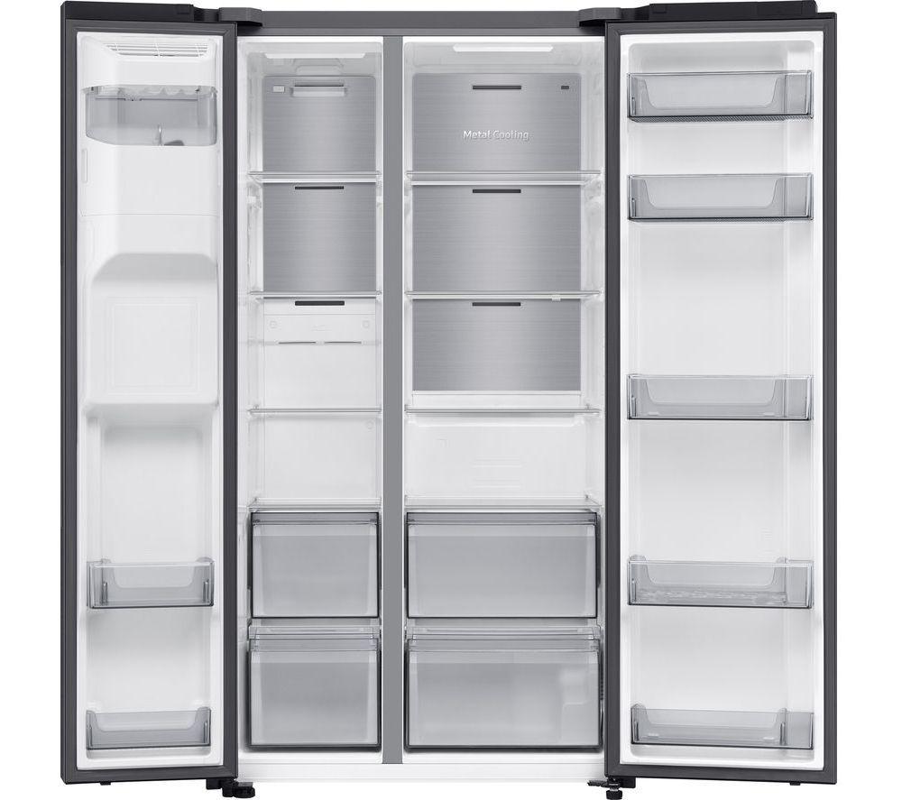 SAMSUNG Bespoke AI Series 6 SpaceMax RS70F64KETEU American-Style Smart Fridge Freezer - Silver