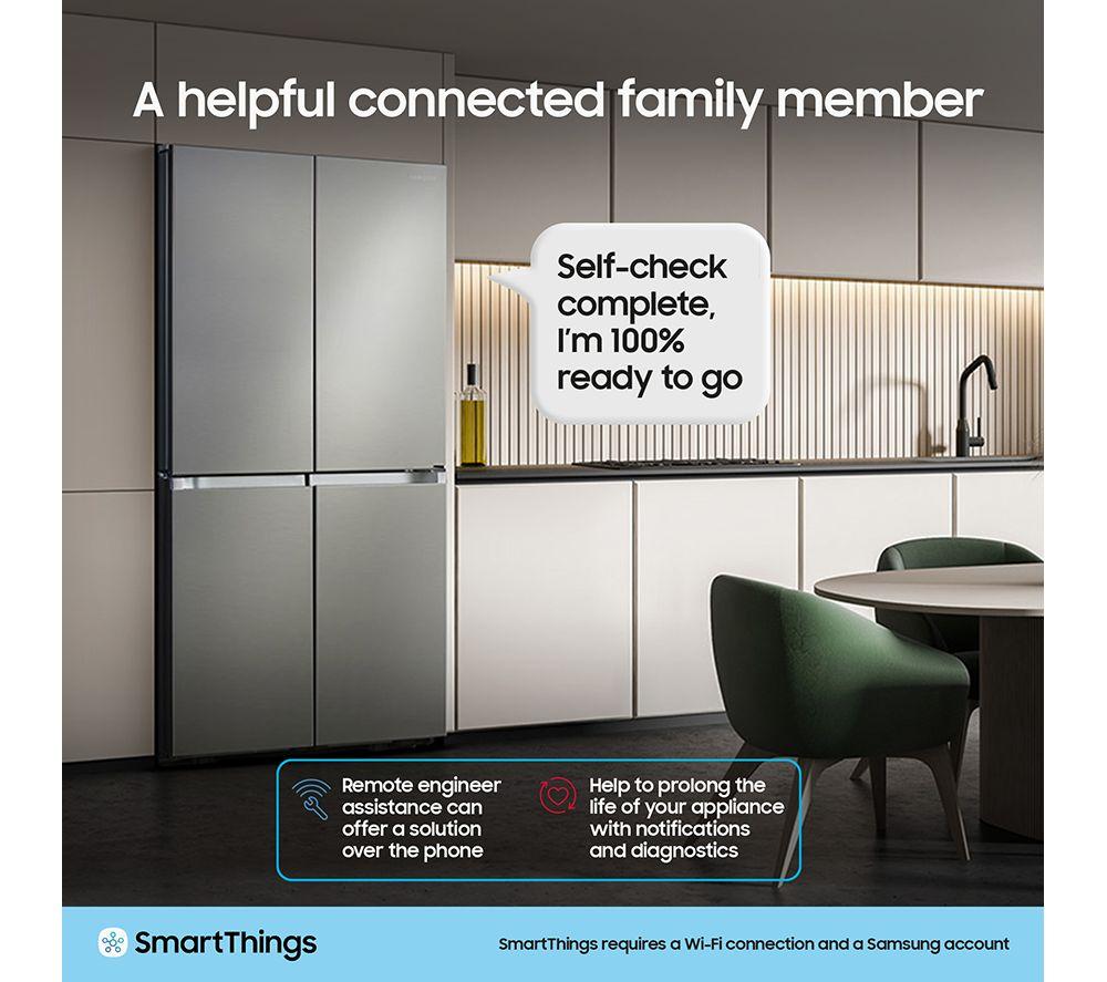 Frigorífico americano inteligente Samsung Series 6 SpaceMax RS70F64KDTEU - Plata