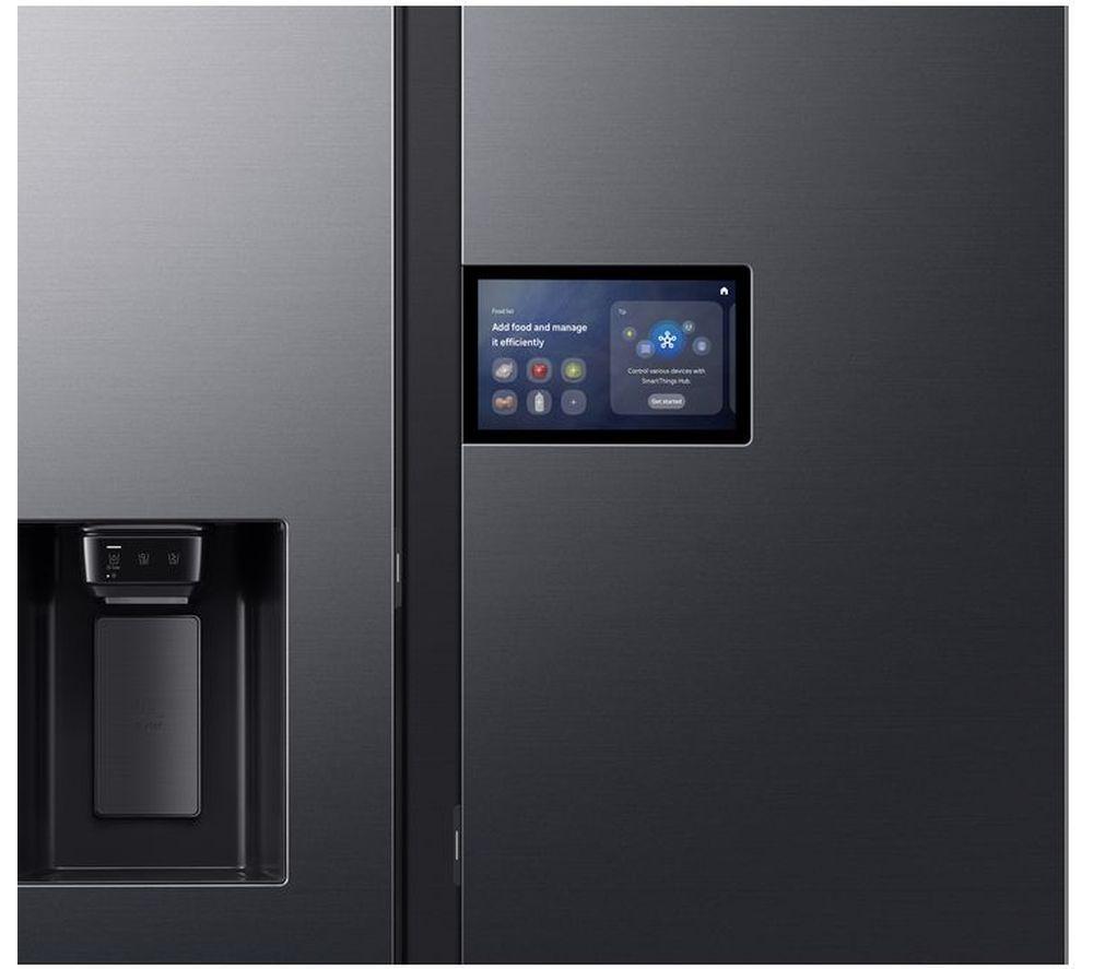 SAMSUNG Bespoke AI Serie 9 Family Hub 9" RS90F64EDFEU Smart Side-by-Side Kühl-/Gefrierkombination – Schwarz