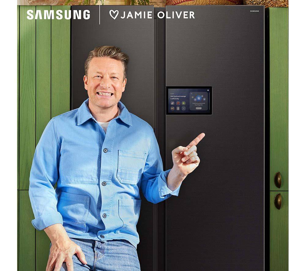 Frigorífico Combi Americano Smart SAMSUNG Bespoke AI Series 9 Family Hub 9” RS90F64EDFEU – Negro