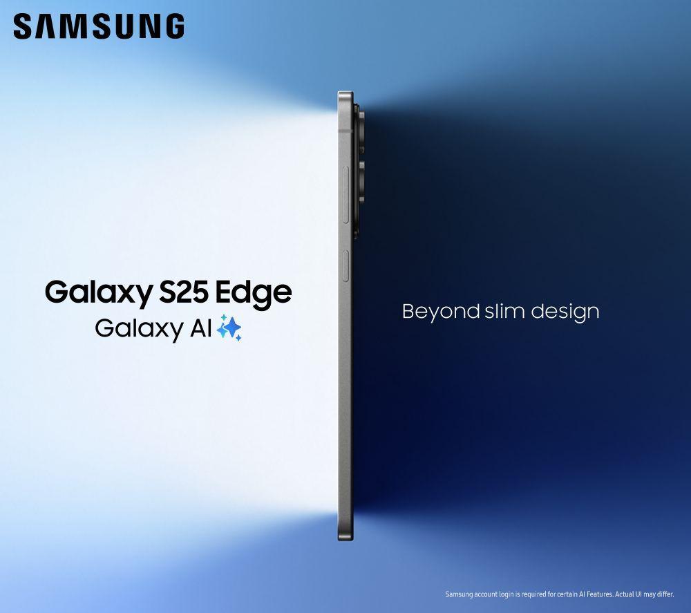 SAMSUNG Galaxy S25 Edge - 512 GB, Titanium Jetblack