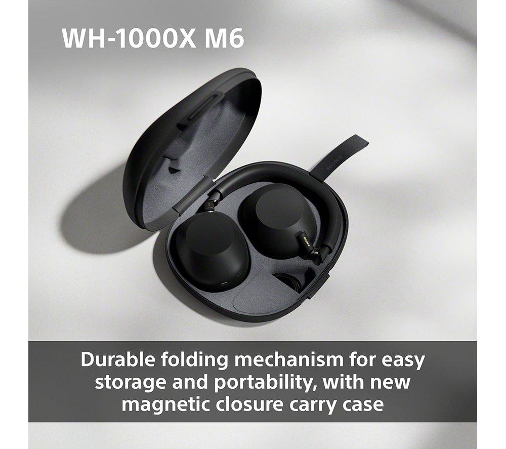 SONY WH-1000XM6 Wireless Bluetooth Noise-Cancelling Headphones - Black