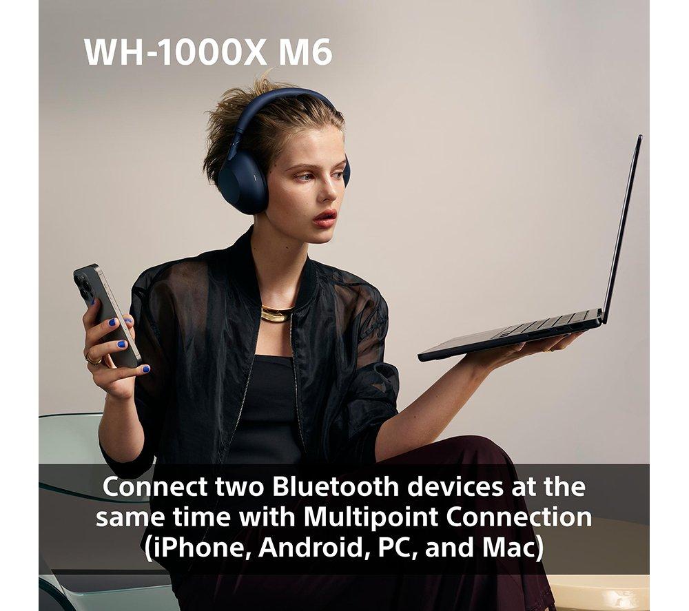 SONY WH-1000XM6 Auriculares inalámbricos Bluetooth con cancelación de ruido - Azul Noche