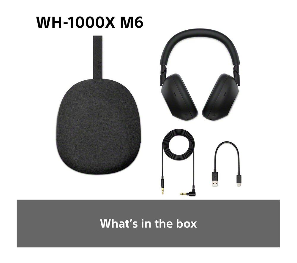 SONY WH-1000XM6 Wireless Bluetooth Noise-Cancelling Headphones - Silver