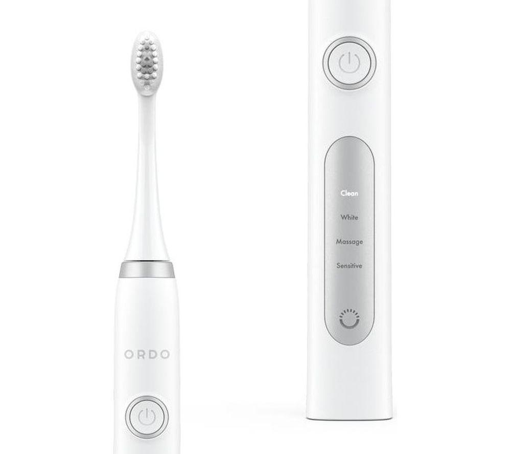 ORDO Sonic+ Electric Toothbrush - White & Silver