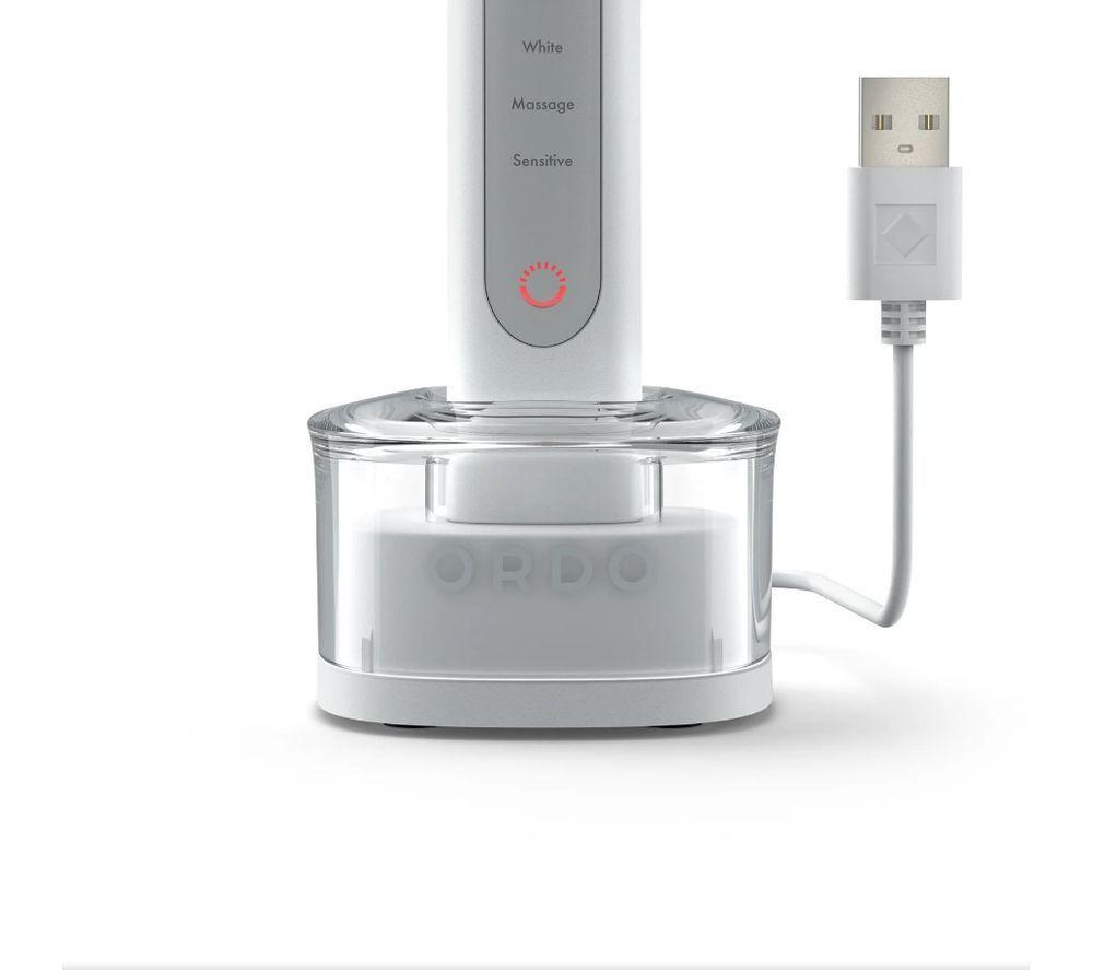 ORDO Sonic+ Electric Toothbrush - White & Silver