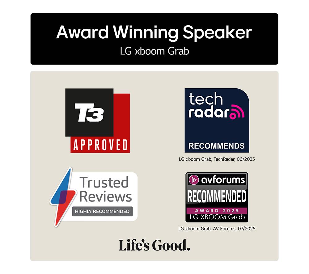 Altavoz Bluetooth portátil LG XBOOM Go GRAB - Gris