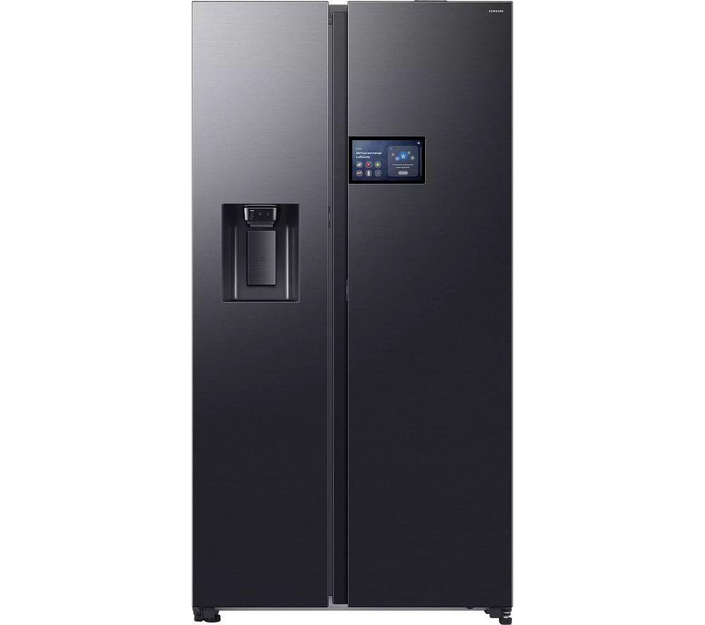 SAMSUNG Bespoke Series 9 Family Hub 9” RS90F64EEFEU American-Style Smart Fridge Freezer - Black