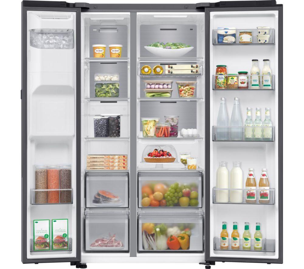 SAMSUNG Bespoke Series 9 Family Hub 9” RS90F64EETEU Smart Side-by-Side Kühl-/Gefrierkombination – Silber