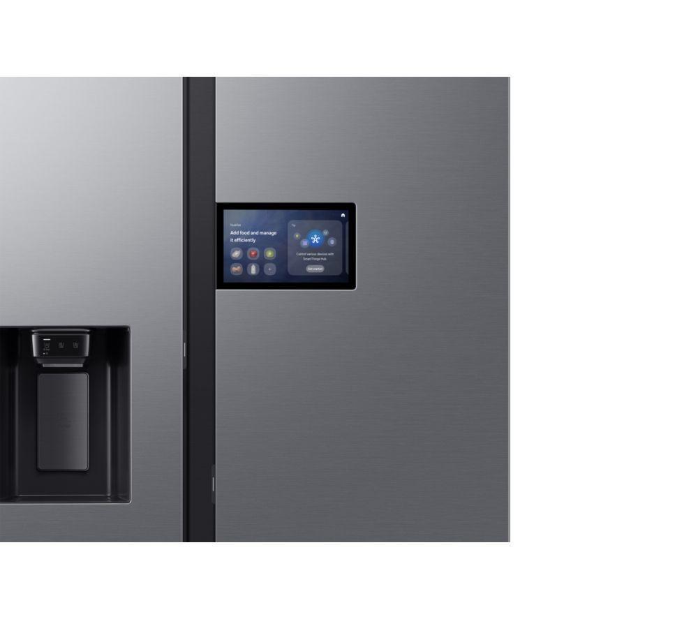 SAMSUNG Bespoke Series 9 Family Hub 9” RS90F64EETEU Smart Side-by-Side Kühl-/Gefrierkombination – Silber