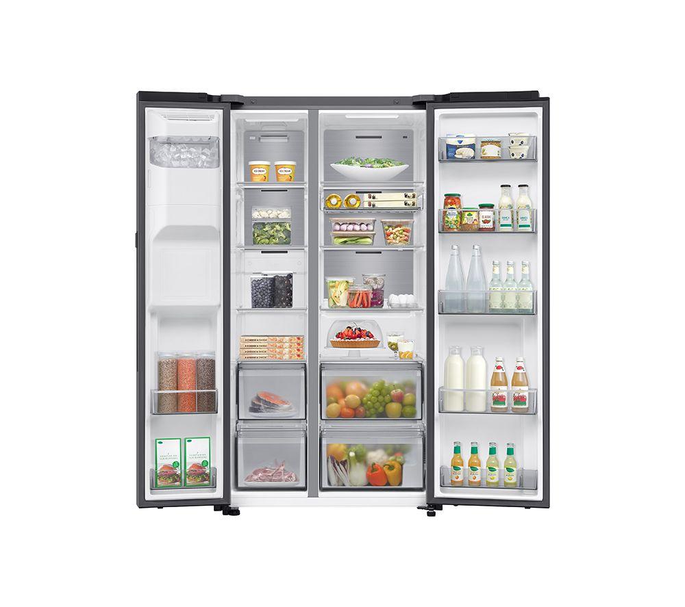 SAMSUNG Bespoke Series 9 Family Hub 9” RS90F64EETEU American-Style Smart Fridge Freezer - Silver