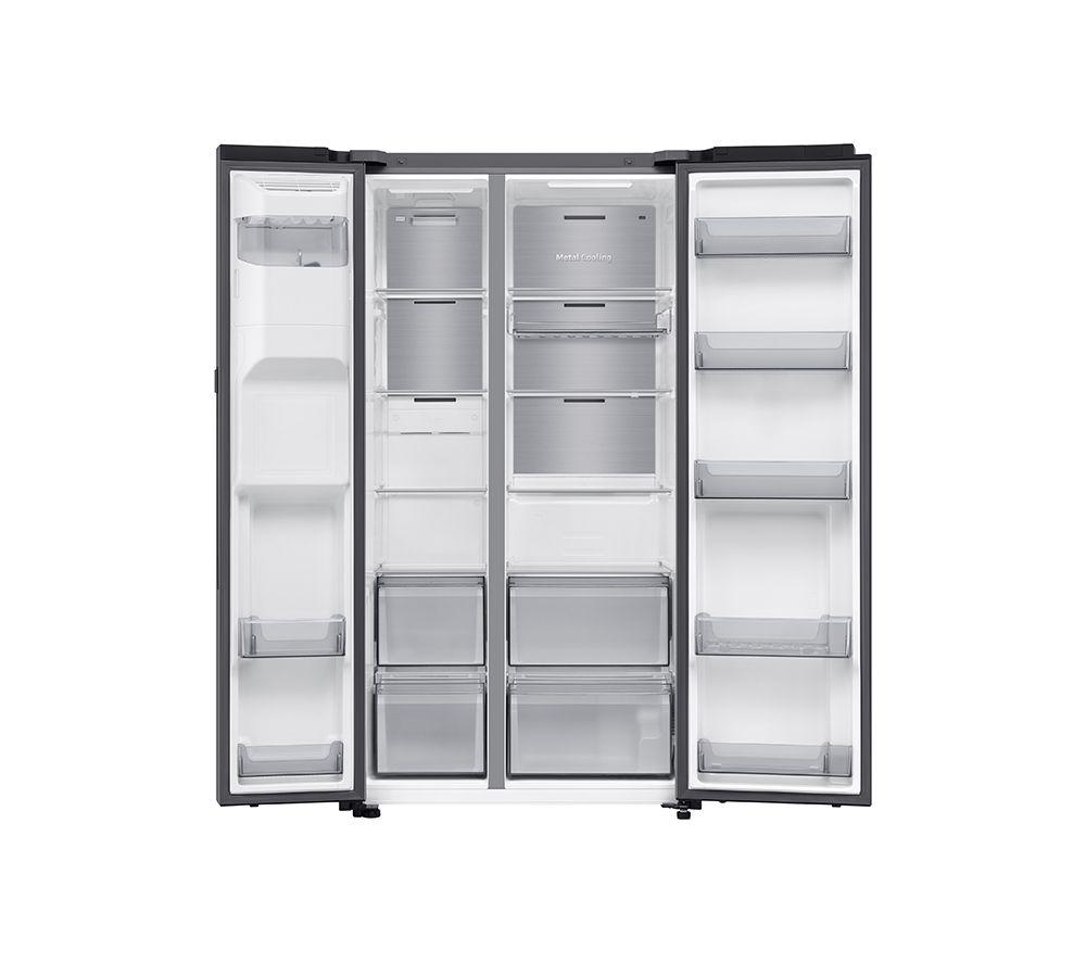 SAMSUNG Bespoke Series 9 Family Hub 9” RS90F64EETEU American-Style Smart Fridge Freezer - Silver