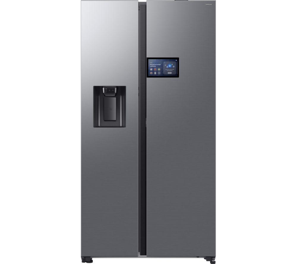 SAMSUNG Bespoke Series 9 Family Hub 9” RS90F64EETEU American-Style Smart Fridge Freezer - Silver