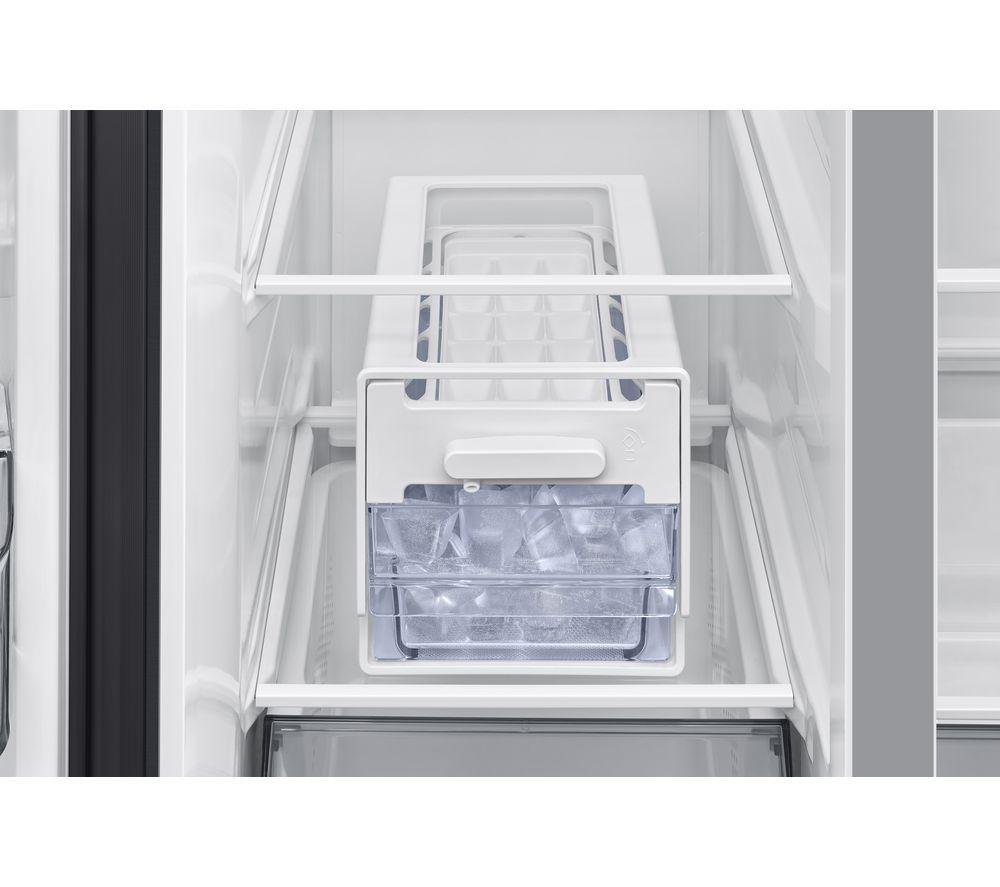 SAMSUNG Bespoke AI Serie 7 SpaceMax RS70F68QBFEU Amerikanischer Smart-Kühlschrank mit Gefrierfach – Schwarz