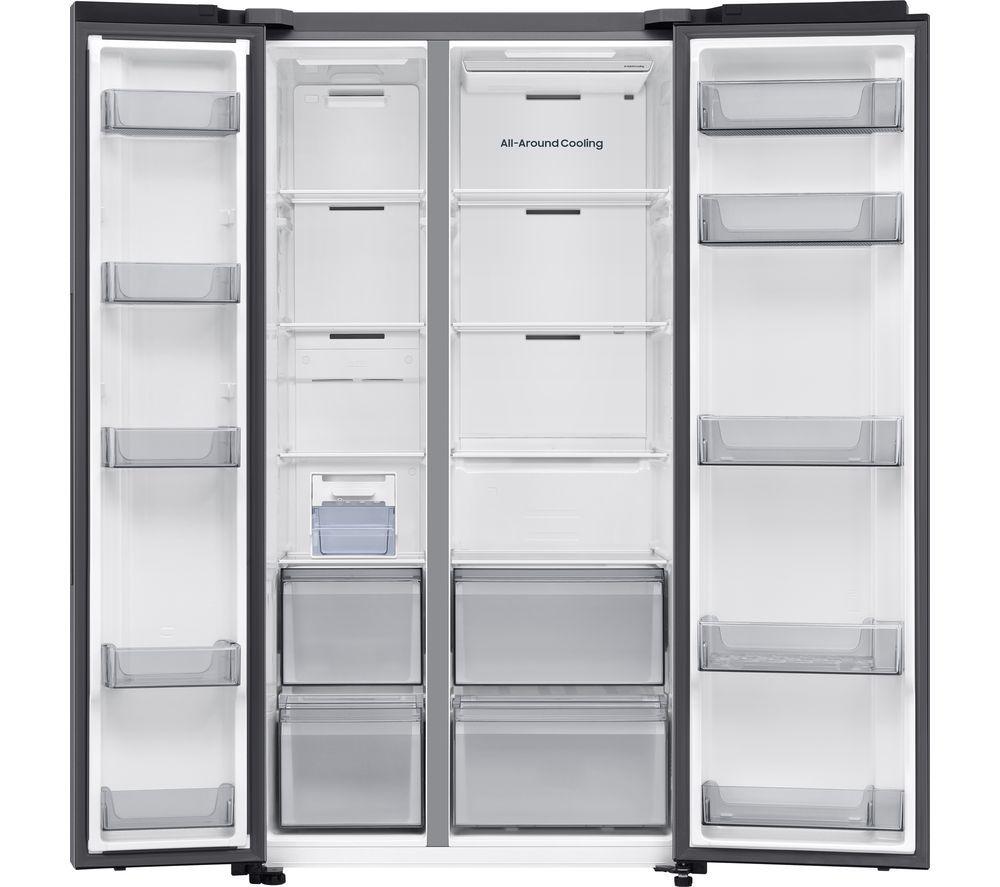 SAMSUNG Bespoke AI Series 7 SpaceMax RS70F68QBTEU American-Style Fridge Freezer - Silver