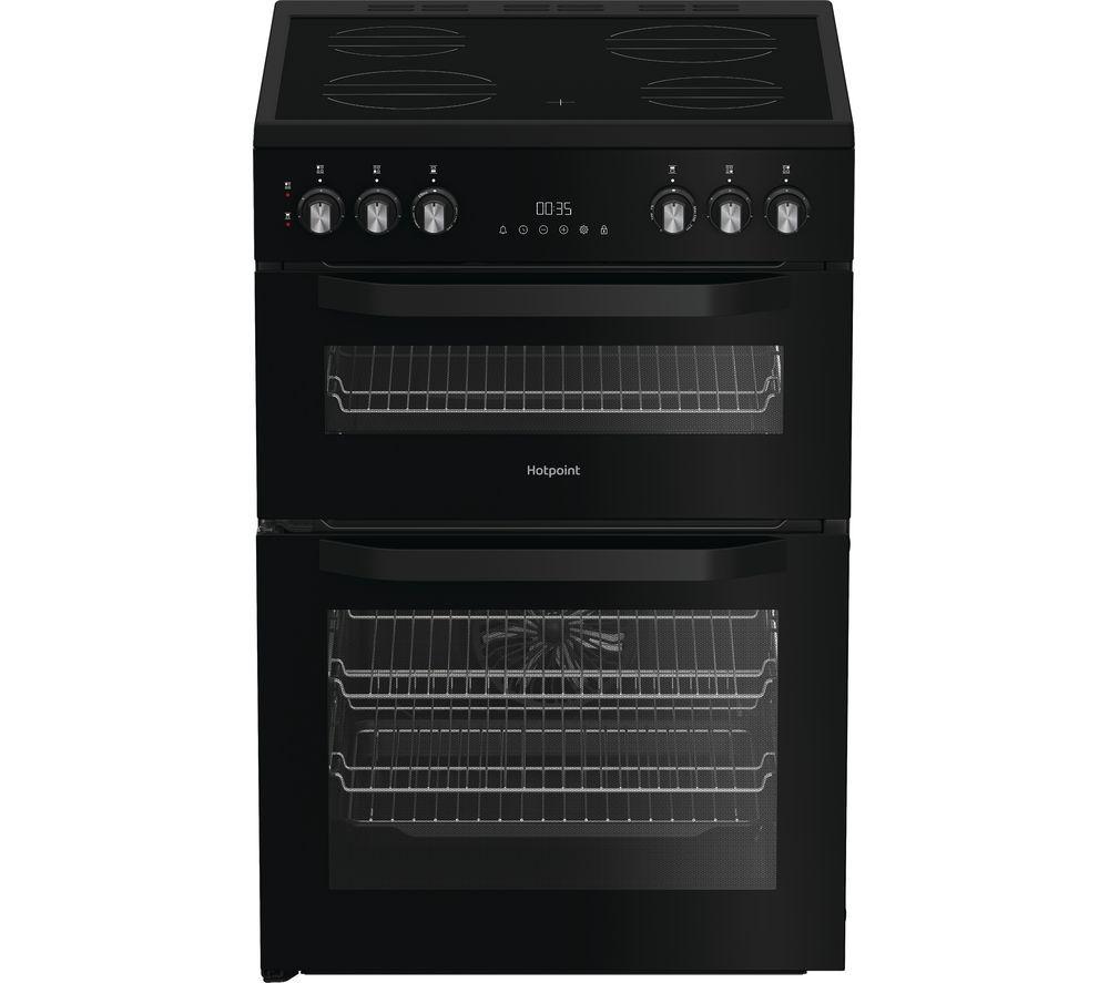 HOTPOINT HDE6VDB1 60 cm Electric Ceramic Cooker - Black