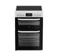HOTPOINT Multiflow HDE6VDW 60 cm Electric Ceramic Cooker - White