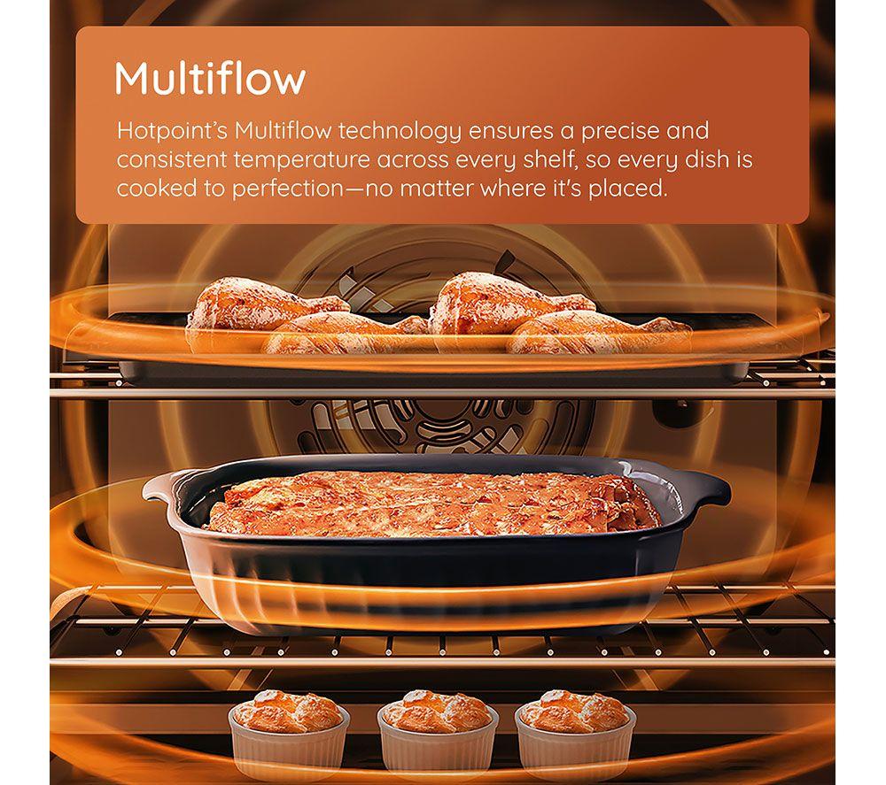 Cocina eléctrica vitrocerámica HOTPOINT Multiflow HDE6VDW 60 cm - Blanca
