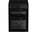 INDESIT ITE6VMB 60 cm Electric Ceramic Cooker - Black