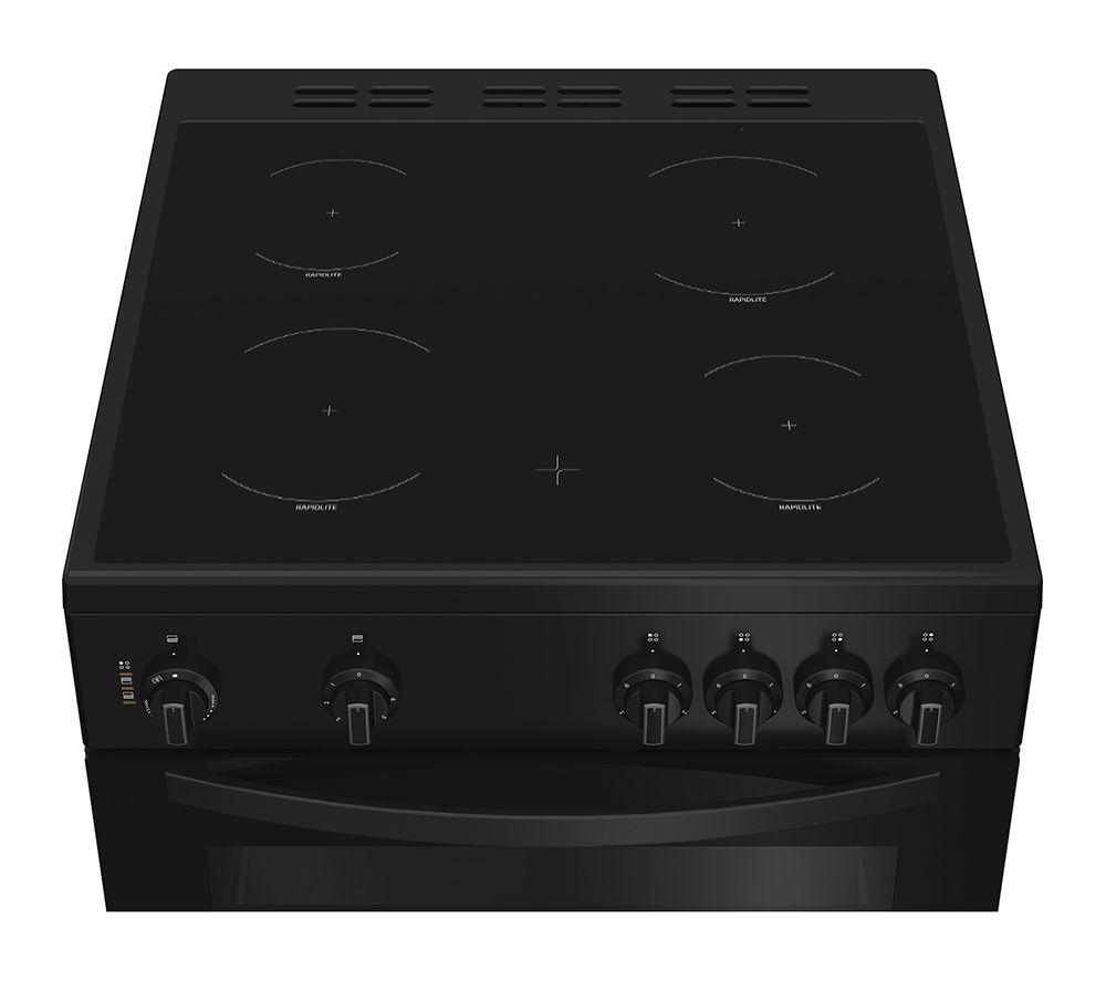 Cocina eléctrica de vitrocerámica INDESIT ITE6VMB de 60 cm - Negra
