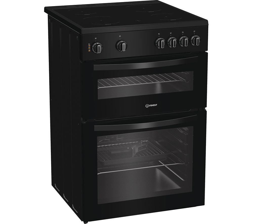 Cocina eléctrica de vitrocerámica INDESIT ITE6VMB de 60 cm - Negra