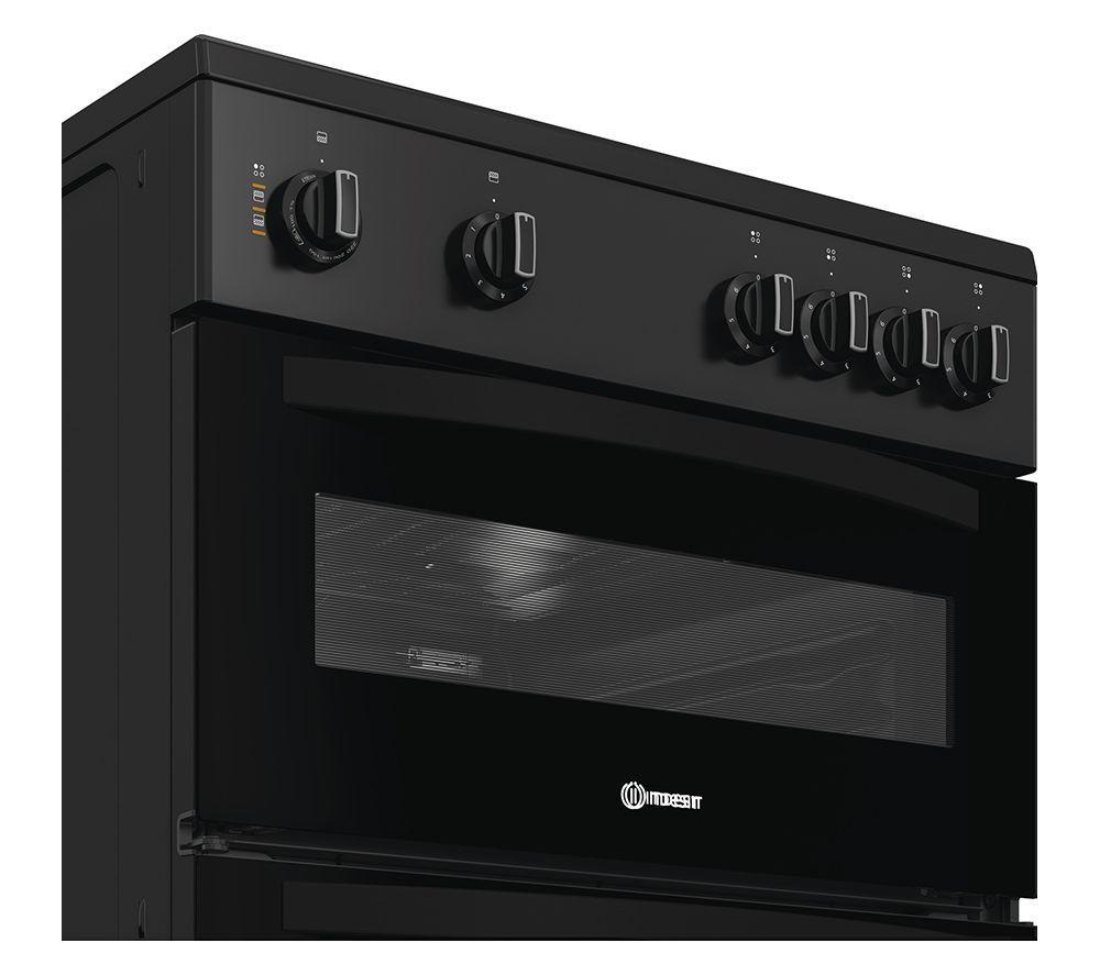 Cocina eléctrica de vitrocerámica INDESIT ITE6VMB de 60 cm - Negra
