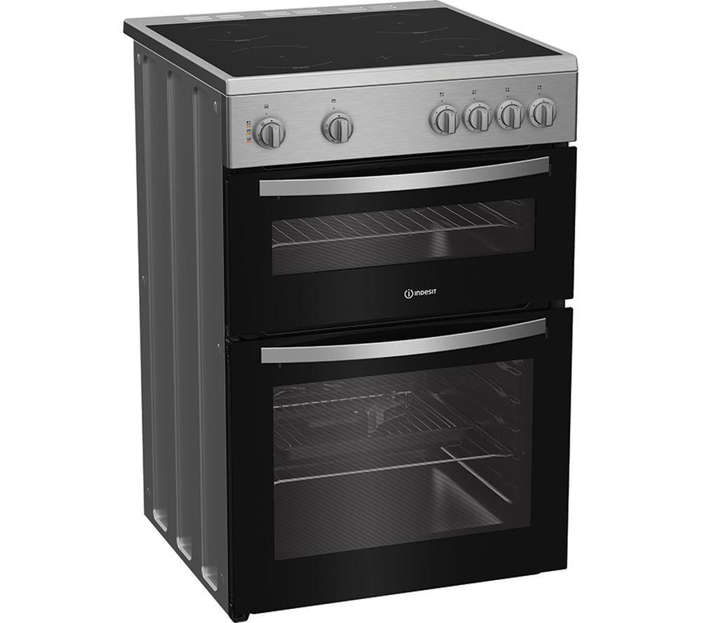 INDESIT IDE6VMX Cocina eléctrica de cerámica de 60 cm - Acero inoxidable
