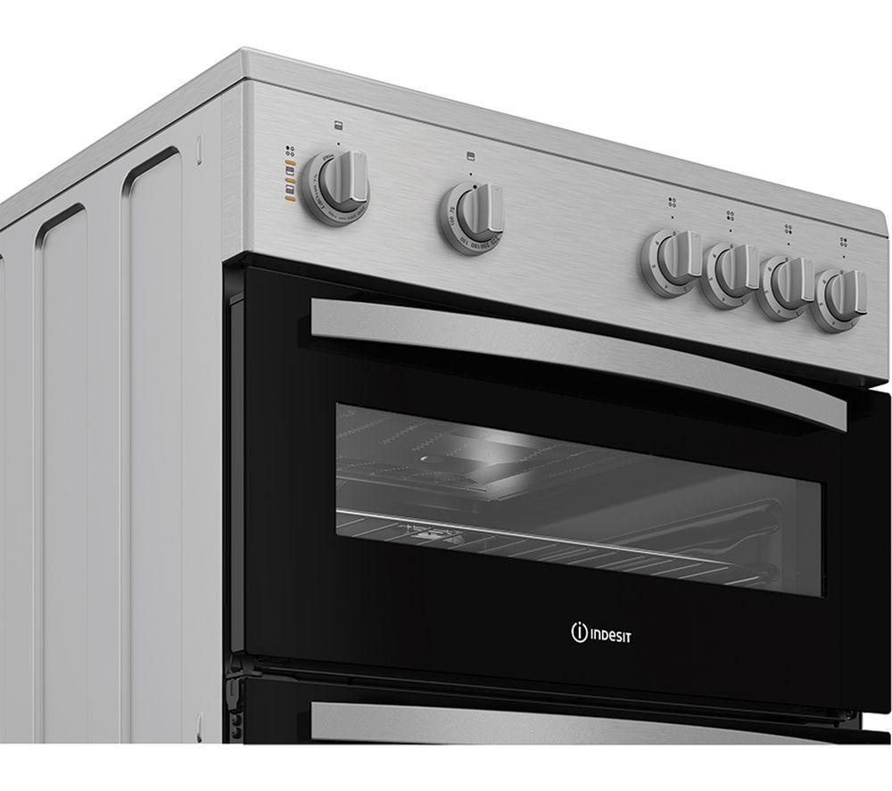 INDESIT IDE6VMX Cocina eléctrica de cerámica de 60 cm - Acero inoxidable