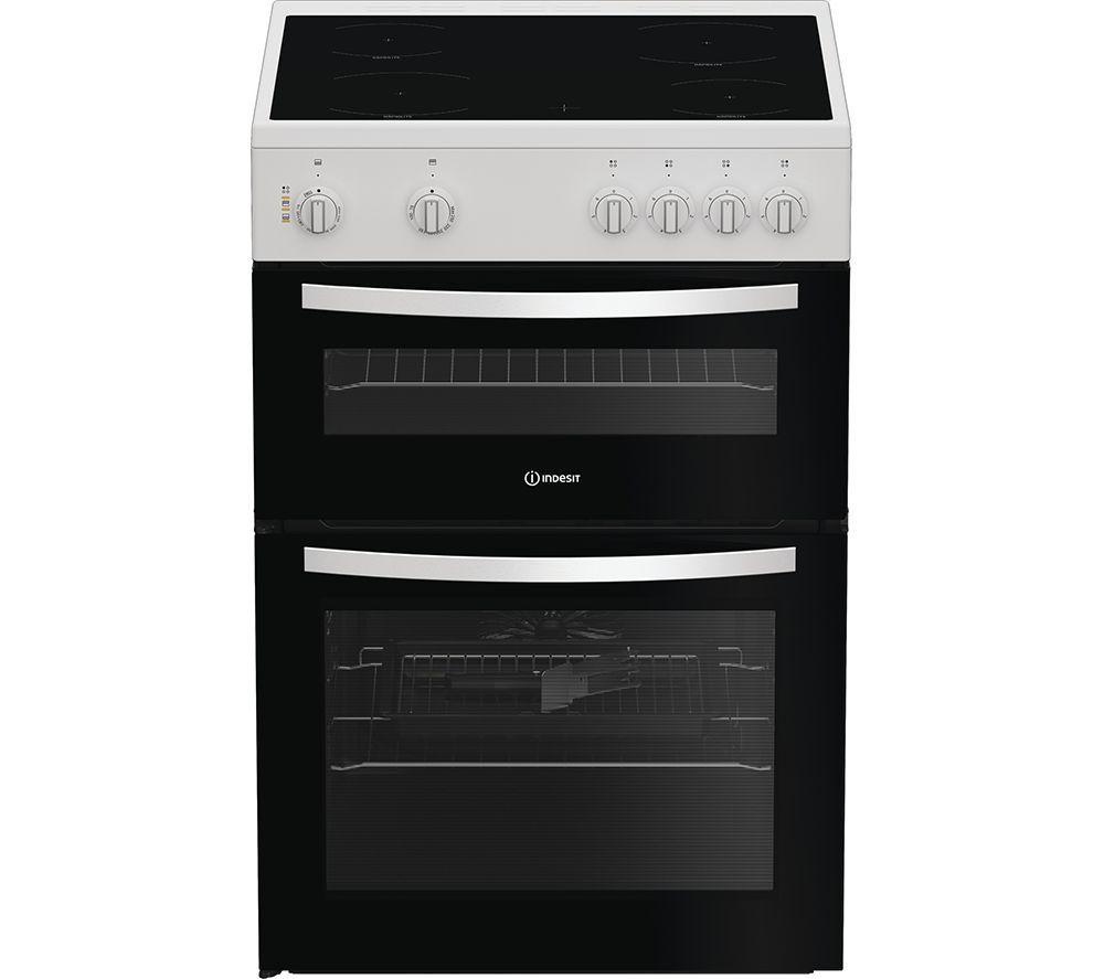 INDESIT IDE6VMW 60 cm Electric Ceramic Cooker - White