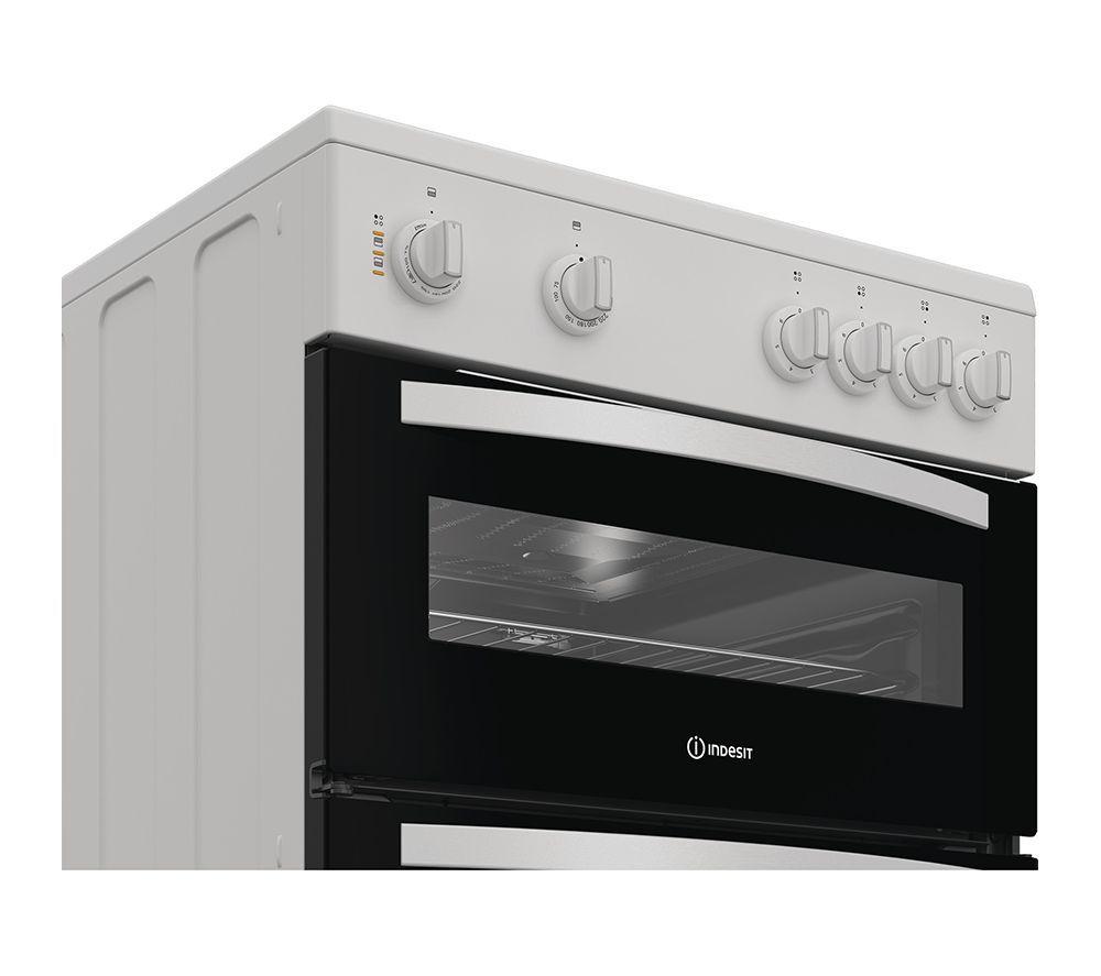 INDESIT IDE6VMW Cocina eléctrica de vitrocerámica de 60 cm - Blanca