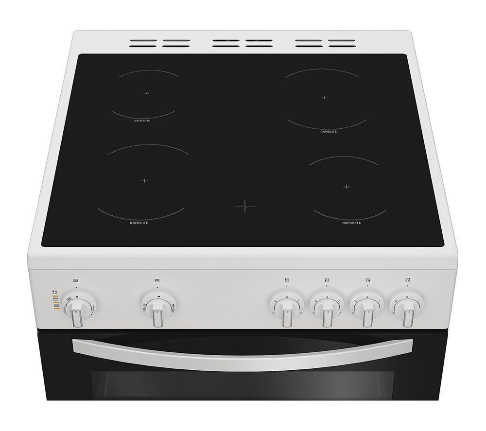 INDESIT IDE6VMW Cocina eléctrica de vitrocerámica de 60 cm - Blanca