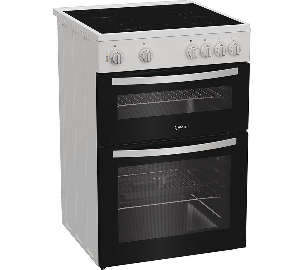 INDESIT IDE6VMW Cocina eléctrica de vitrocerámica de 60 cm - Blanca