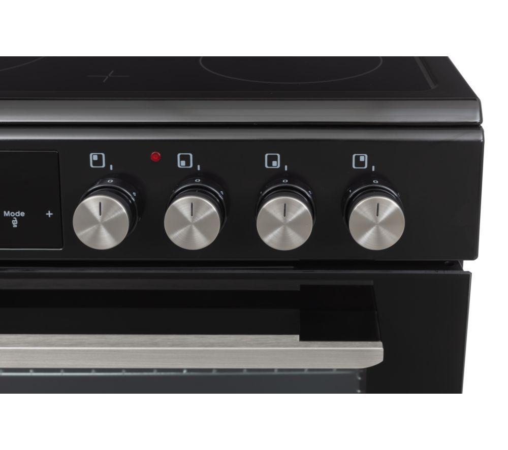 KENWOOD KDC60B25 Cocina eléctrica de cerámica de 60 cm con freidora de aire - Negra