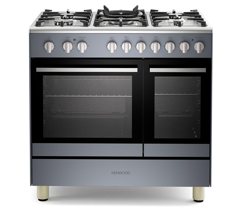 KENWOOD CK601G-SL 90 cm Gas Range Cooker – Slate Grey & Chrome