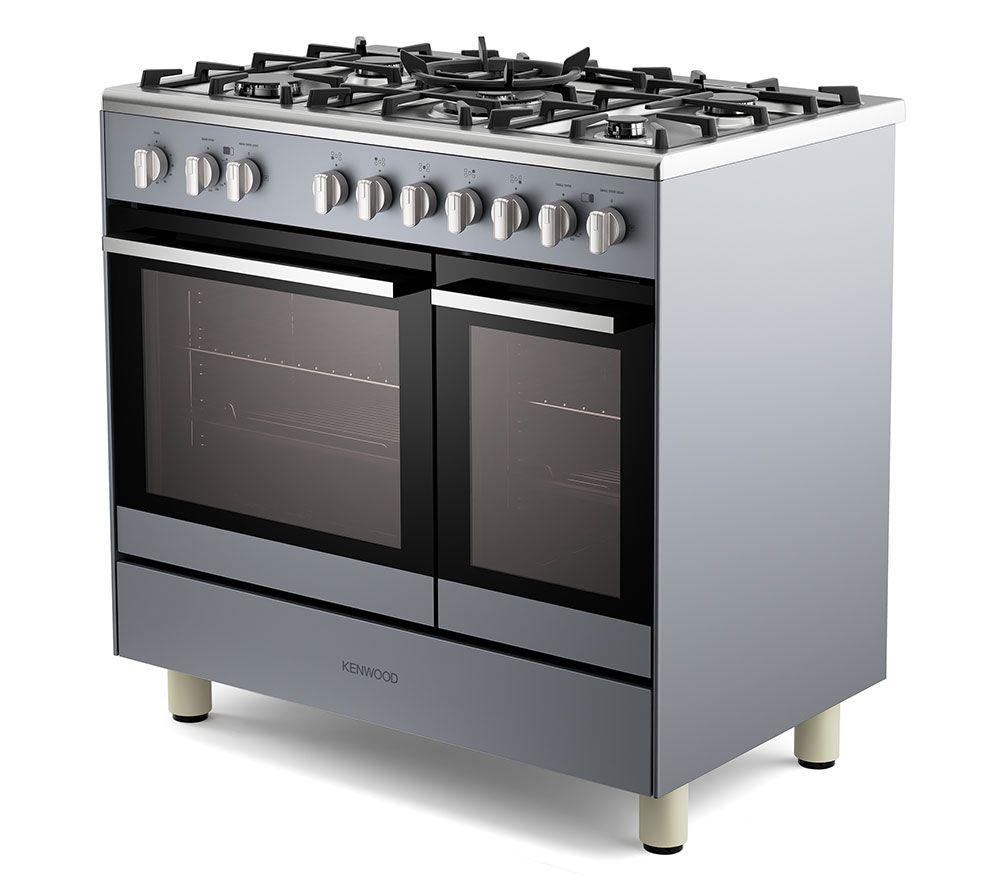 KENWOOD CK601G-SL 90 cm Gas Range Cooker – Slate Grey & Chrome