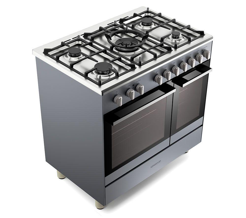 KENWOOD CK601G-SL 90 cm Gas Range Cooker – Slate Grey & Chrome