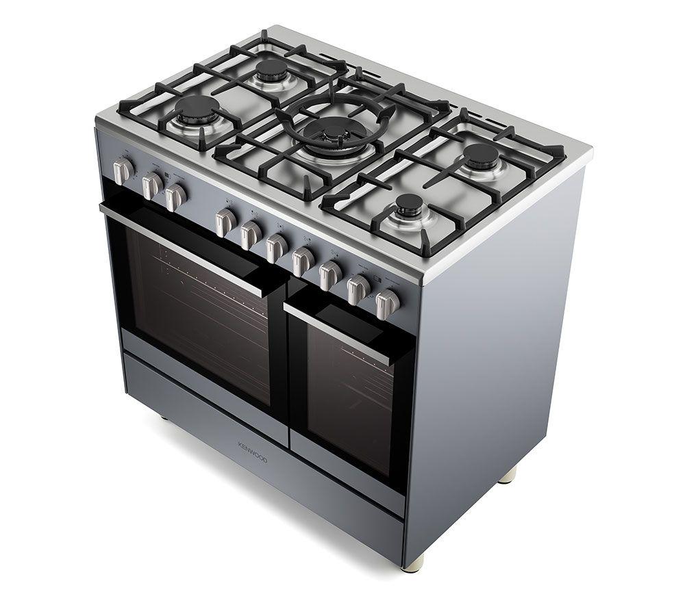 KENWOOD CK601G-SL 90 cm Gas Range Cooker – Slate Grey & Chrome