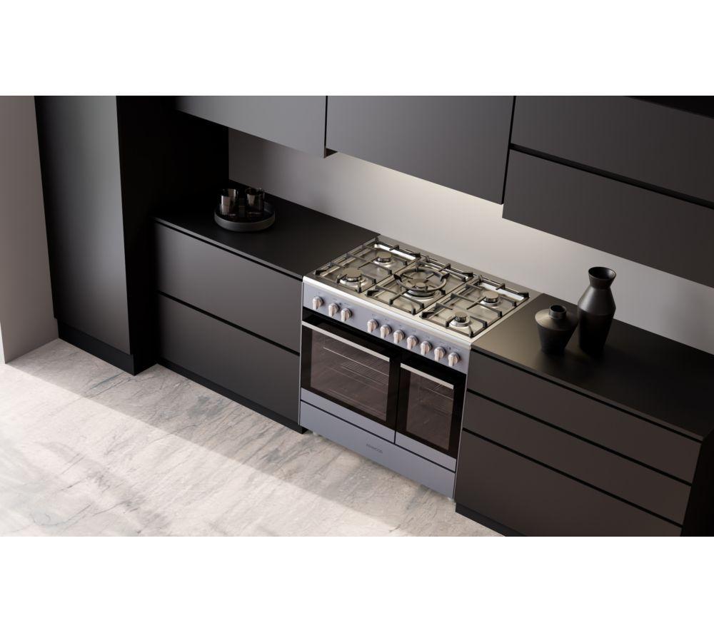 KENWOOD CK601G-SL 90 cm Gas Range Cooker – Slate Grey & Chrome