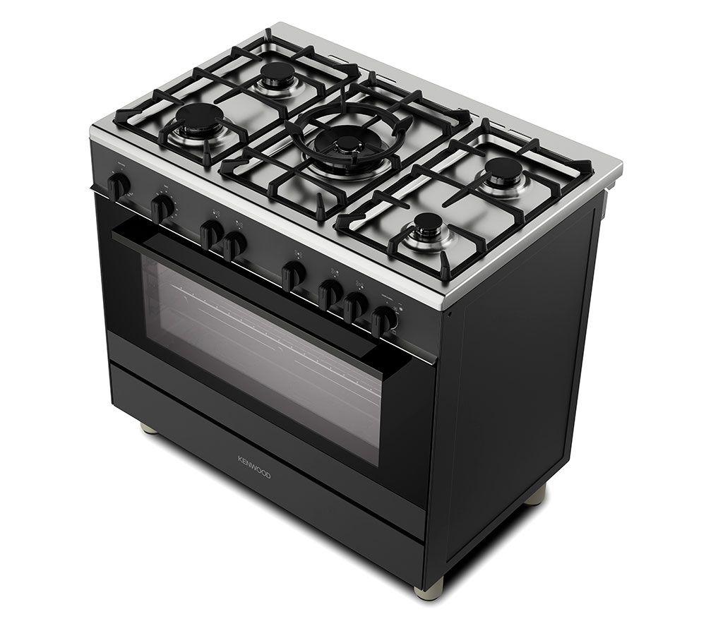 Cocina de gas KENWOOD CK501G de 90 cm - Negro mate