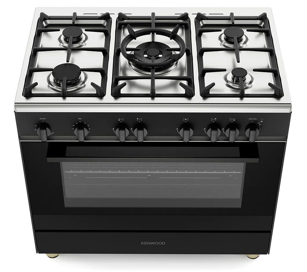 Cocina de gas KENWOOD CK501G de 90 cm - Negro mate
