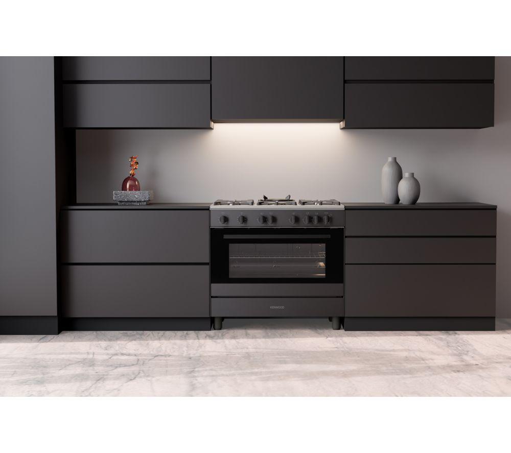 Cocina de gas KENWOOD CK501G de 90 cm - Negro mate