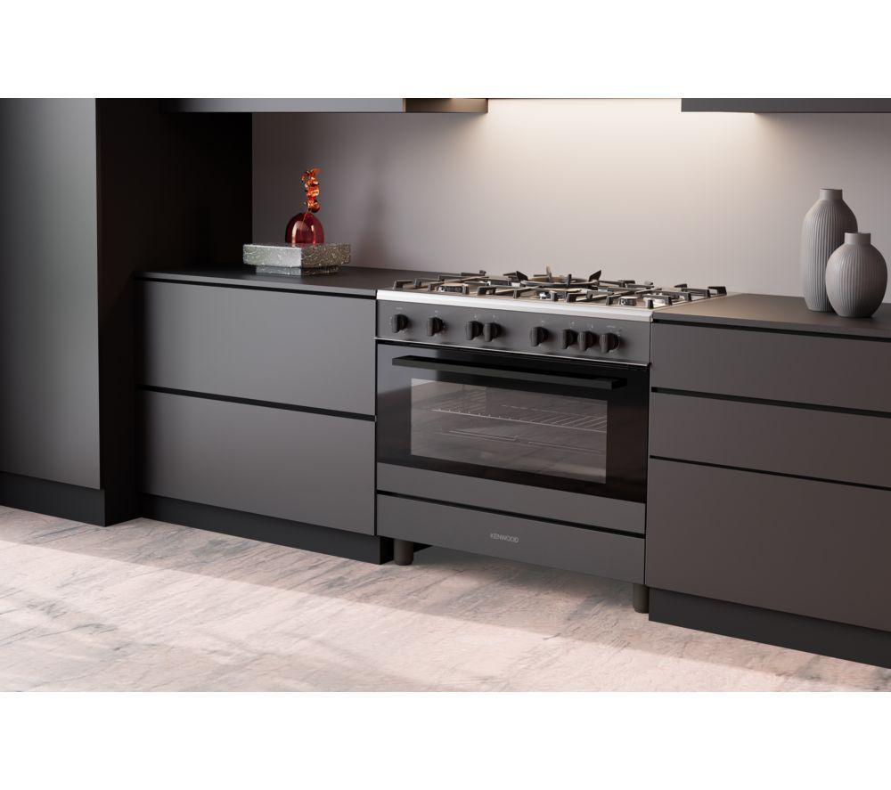 Cocina de gas KENWOOD CK501G de 90 cm - Negro mate
